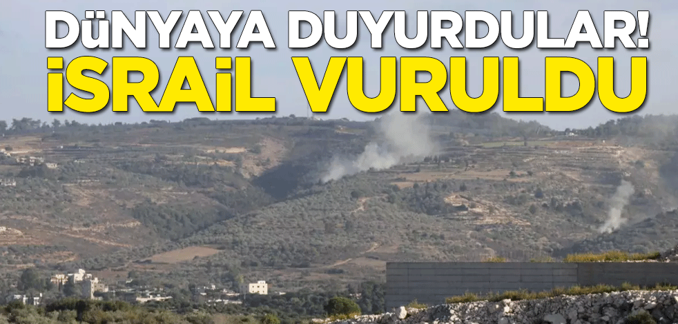 Dünyaya duyurdular! İsrail vuruldu