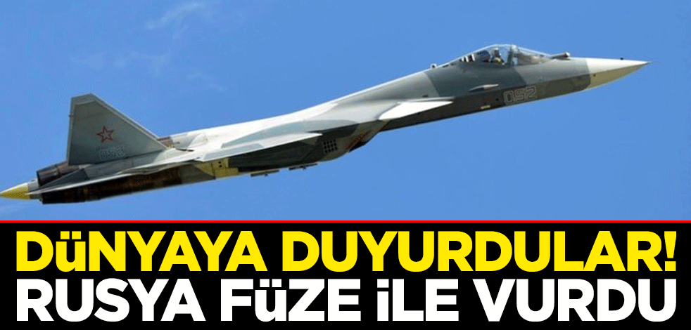 Dünyaya duyurdular! Rusya füze ile vurdu