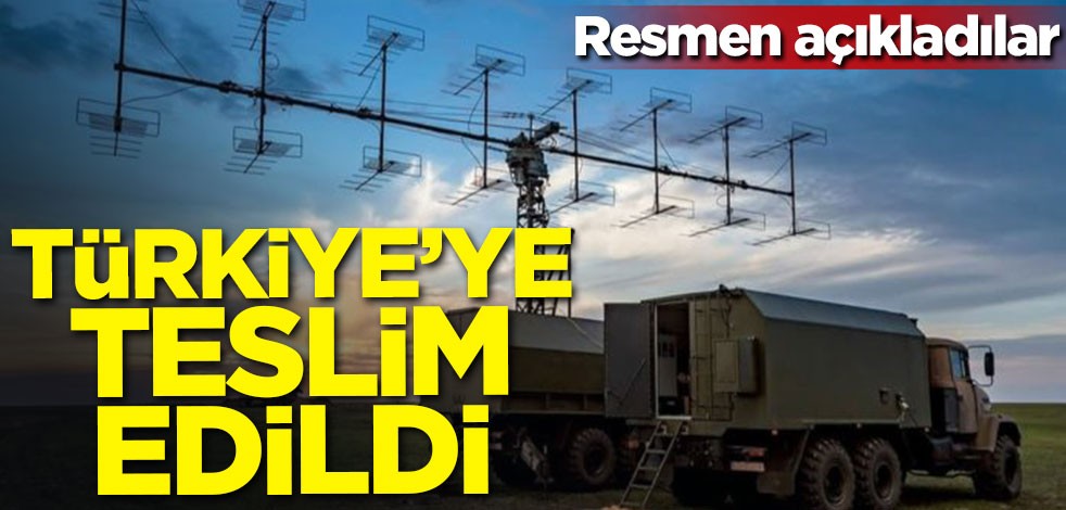 Dünyaya duyurdular! Türkiye'ye teslim edildi