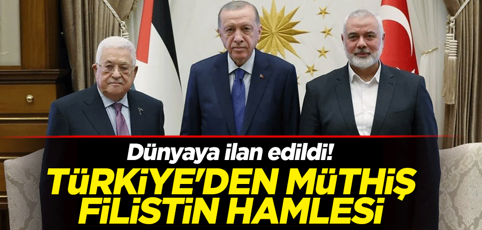 Dünyaya ilan edildi! Türkiye'den müthiş Filistin hamlesi