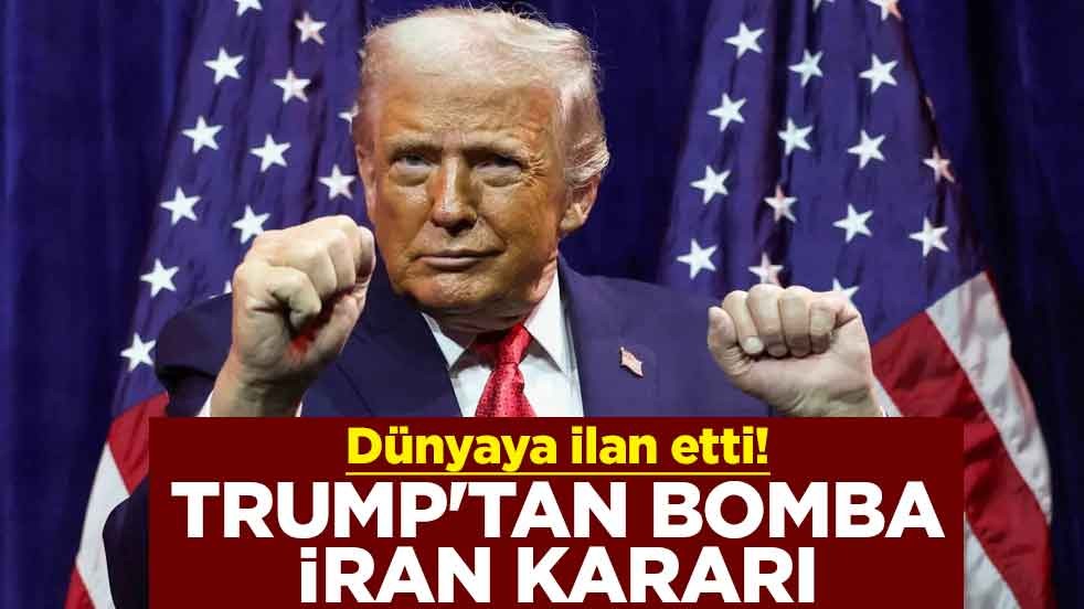 Dünyaya ilan etti! Trump'tan bomba İran kararı