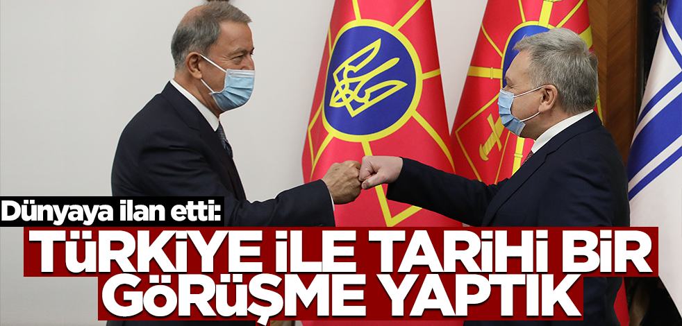 Dünyaya ilan etti: Türkiye ile tarihi bir görüşme yaptık