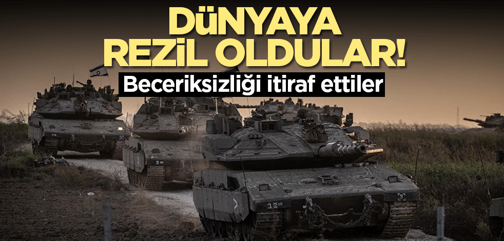 Dünyaya rezil oldular! Beceriksizliği itiraf ettiler