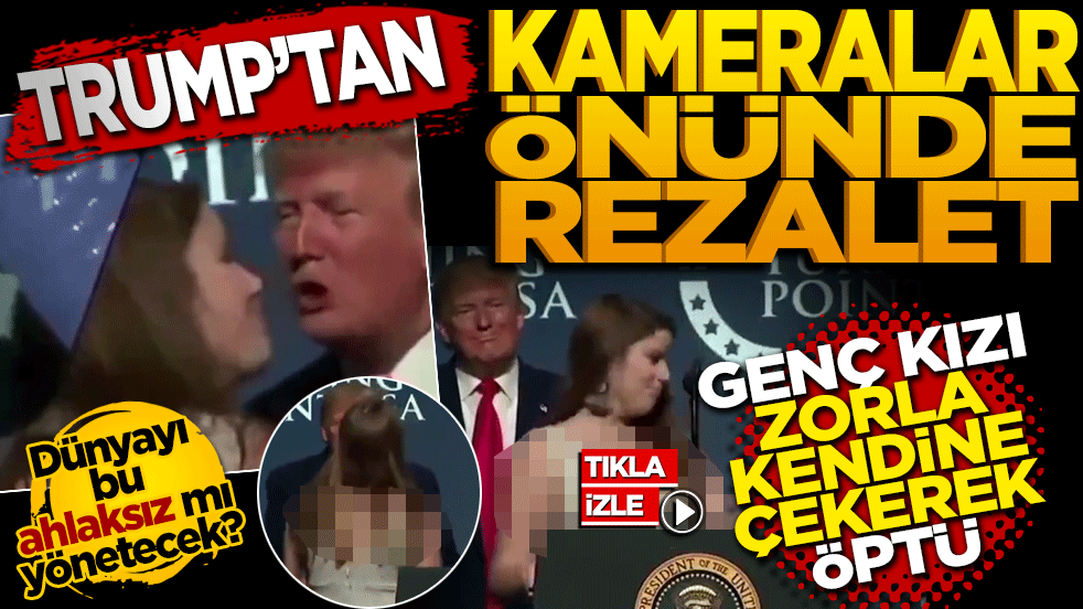 Dünyayı bu ahlaksız mı yönetecek? ABD Başkanı Trump’tan kameralar önünde rezalet!