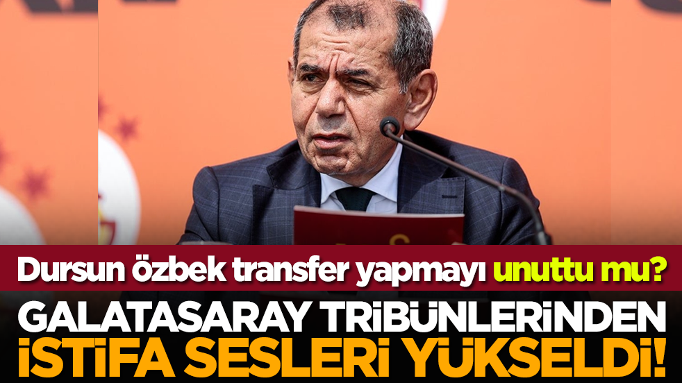 Dursun Özbek transfer yapmayı unuttu mu? Galatasaray tribünlerinden istifa sesleri yükseldi!