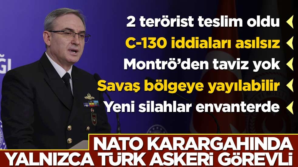 Düşen C-130 uçağıyla ilgili MSB'den flaş açıklama