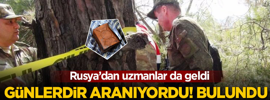 Düşen uçağın karakutusu bulundu!