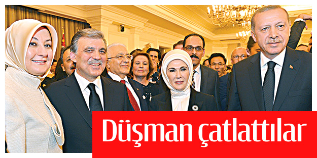 Düşman çatlattılar