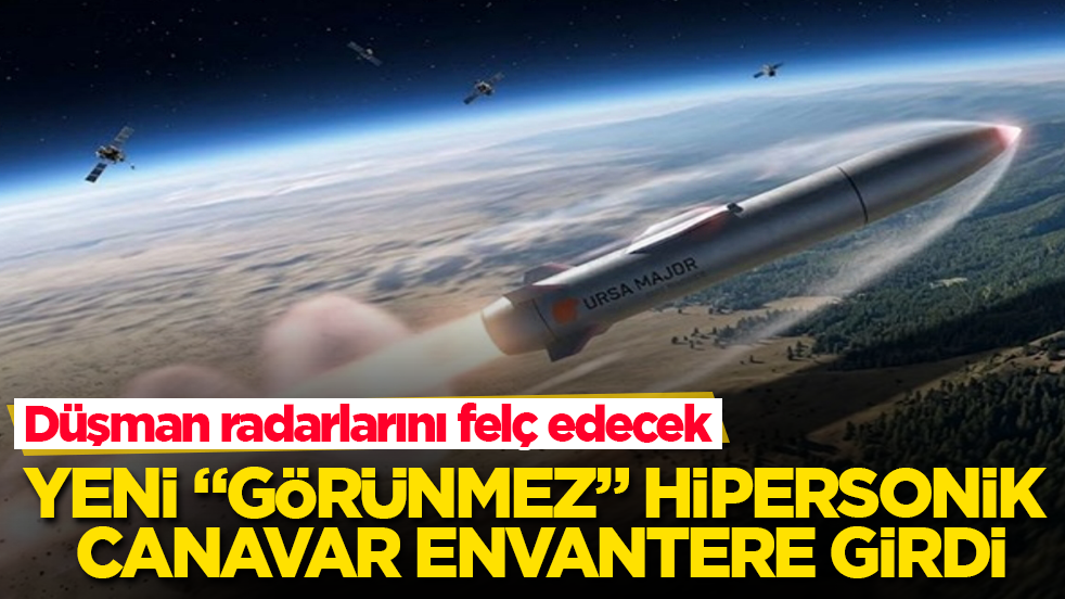 Düşman radarlarını felç edecek! Yeni "görünmez" hipersonik canavar envantere girdi