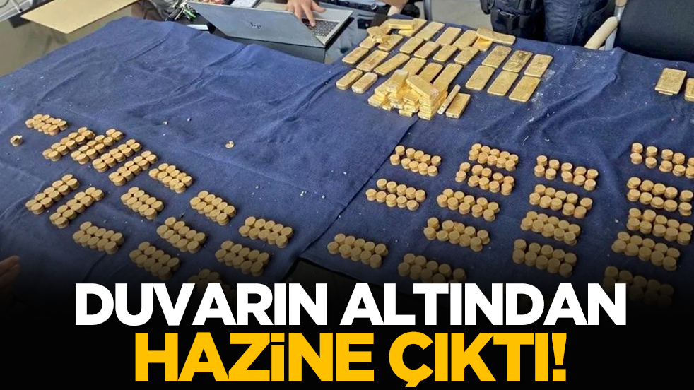Duvarın altından hazine çıktı!