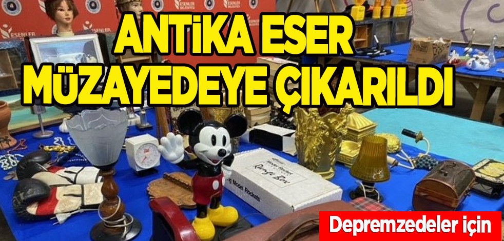 Duygulandıran vefa! Bunu yaptılar: Depremzedeler için destek: 500’e yakın antika eser müzayedeye çıkarıldı