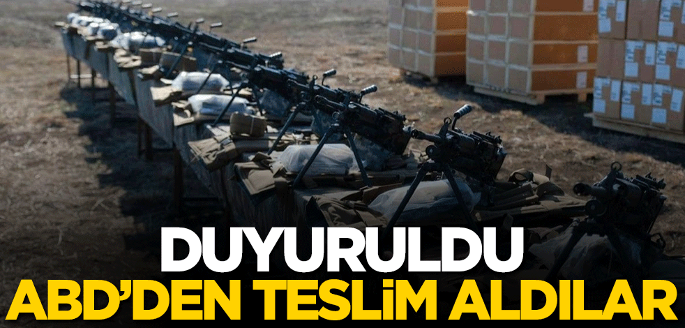 Duyuruldu! ABD'den teslim aldılar