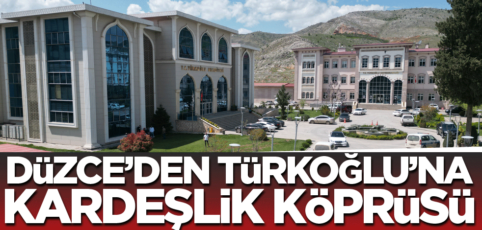 Düzce'den Türkoğlu'na kardeşlik köprüsü