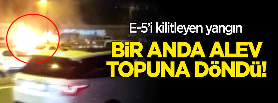 E-5'i kilitleyen yangın!