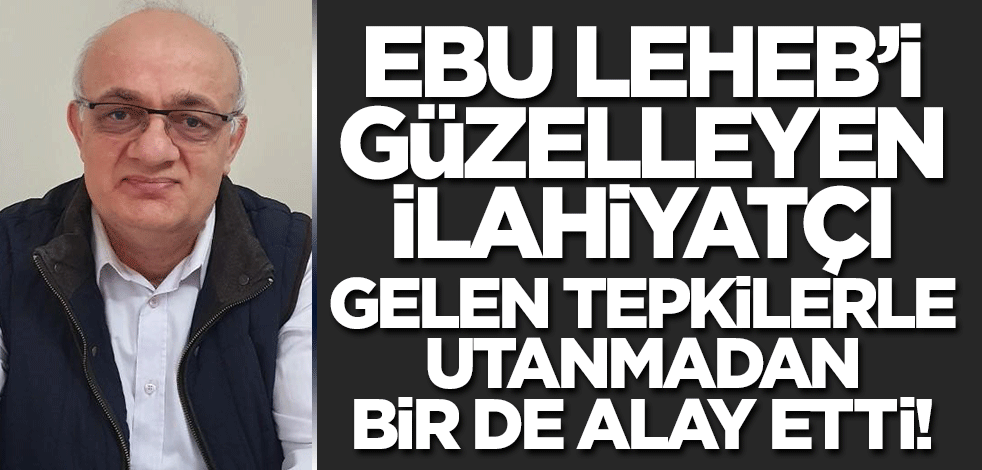 Ebu Leheb'i güzelleyen İsrafil Balcı bir de utanmadan dalga geçti!