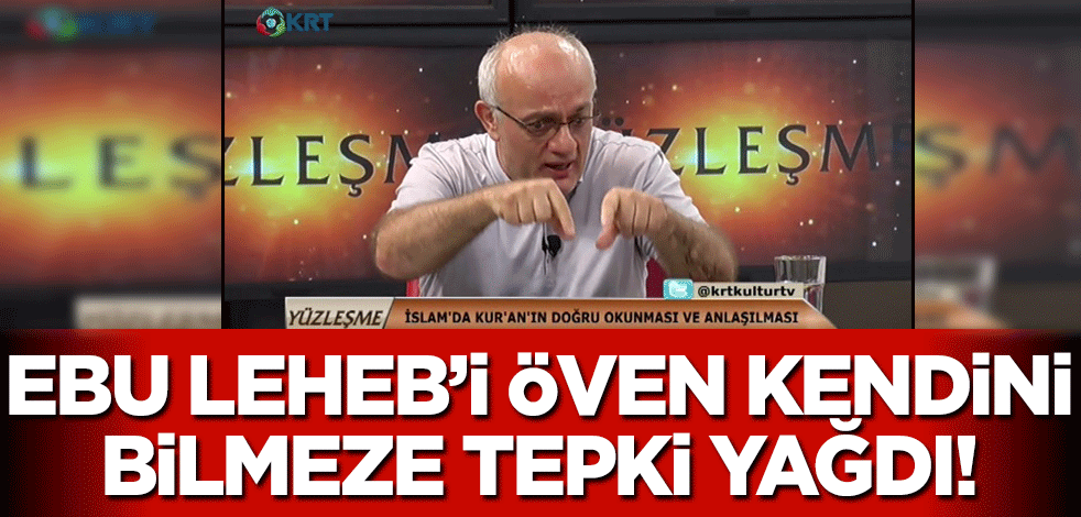 Ebu Leheb'i güzelleyen kendini bilmez İsrafil Balcı'ya İhsan Şenocak'tan tepki!
