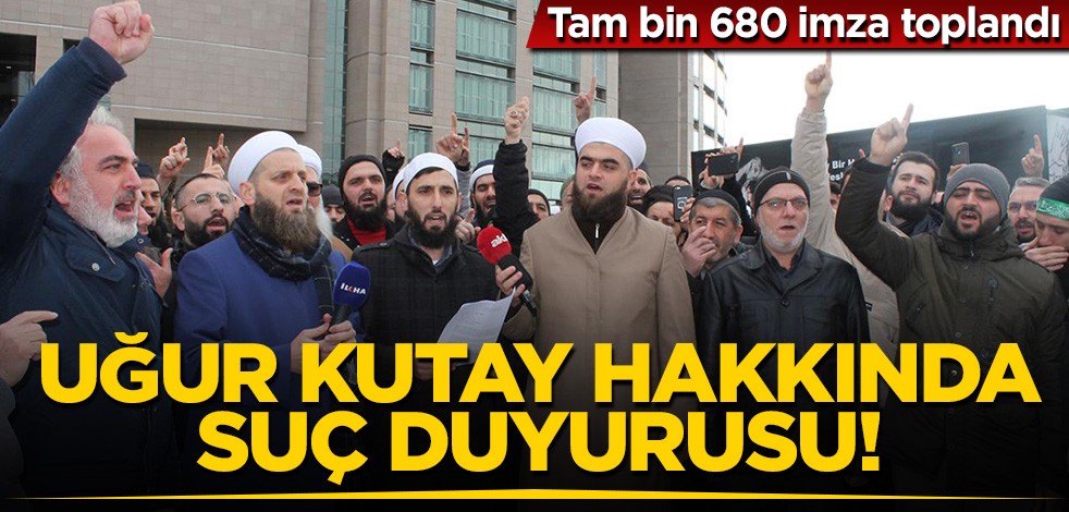 Efendimiz'e (sav) dinsizce hakaret eden Uğur Kutay hakkında suç duyurusu! Tam bin 680 kişinin imza attı