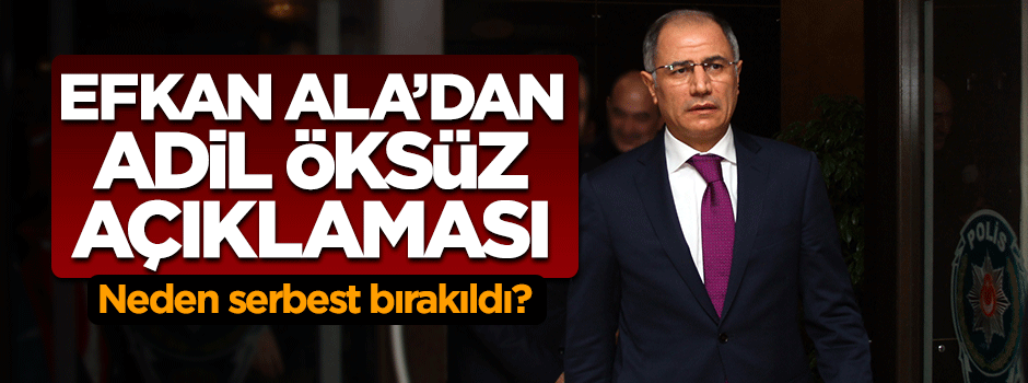 Efkan Ala: Adil Öksüz'ü ne gördüm ne duydum
