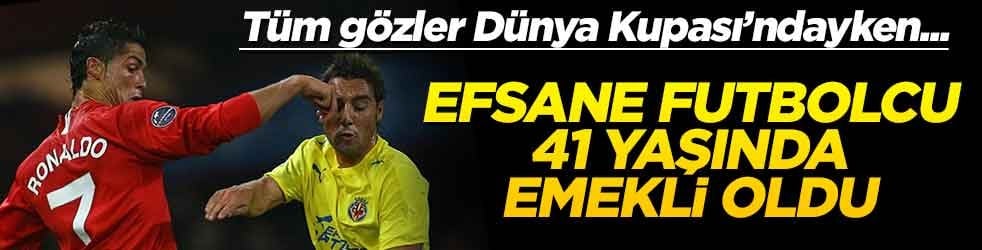 Efsane futbolcu 41 yaşında emekli oldu