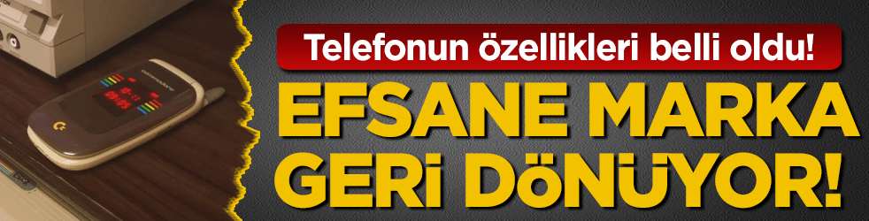 Efsane marka geri dönüyor: Telefonun özellikleri ortaya çıktı!