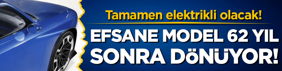 Efsane otomobil geri dönüyor! Tamamen elektrikli olacak!