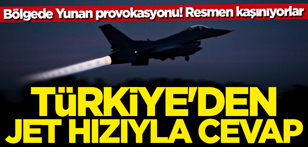 Ege'de Yunan provokasyonu! Türkiye'den jet hızıyla cevap