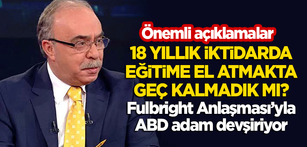 Eğitimci Yazar Ömer Vehbi Hatipoğlu'ndan önemli açıklamalar