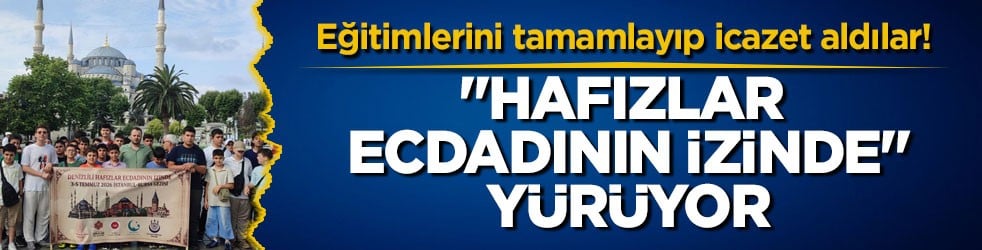 Eğitimlerini tamamlayıp icazet aldılar! 