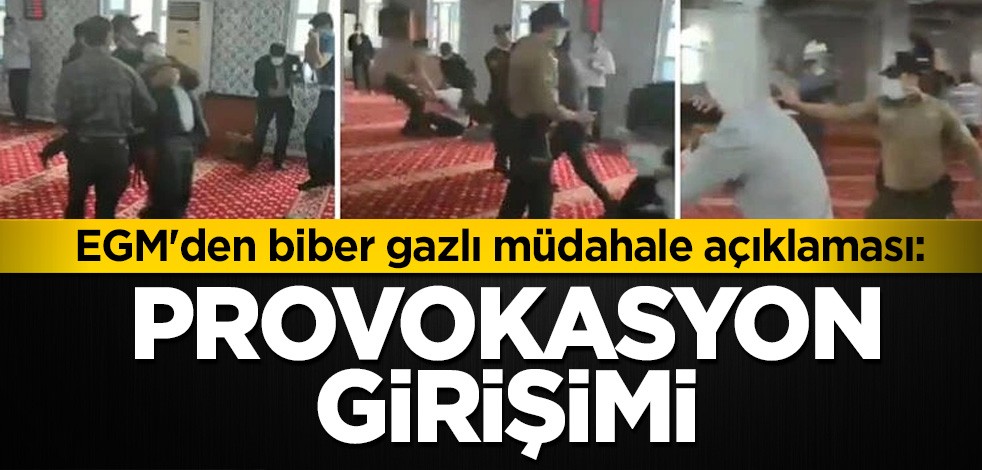 EGM'den biber gazlı müdahale açıklaması