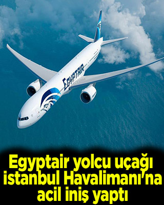 Egyptair yolcu uçağı İstanbul Havalimanı'na acil iniş yaptı