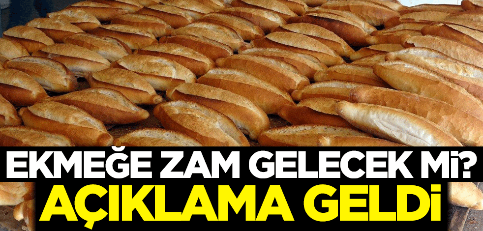 Ekmeğe zam gelecek mi? Açıklama geldi