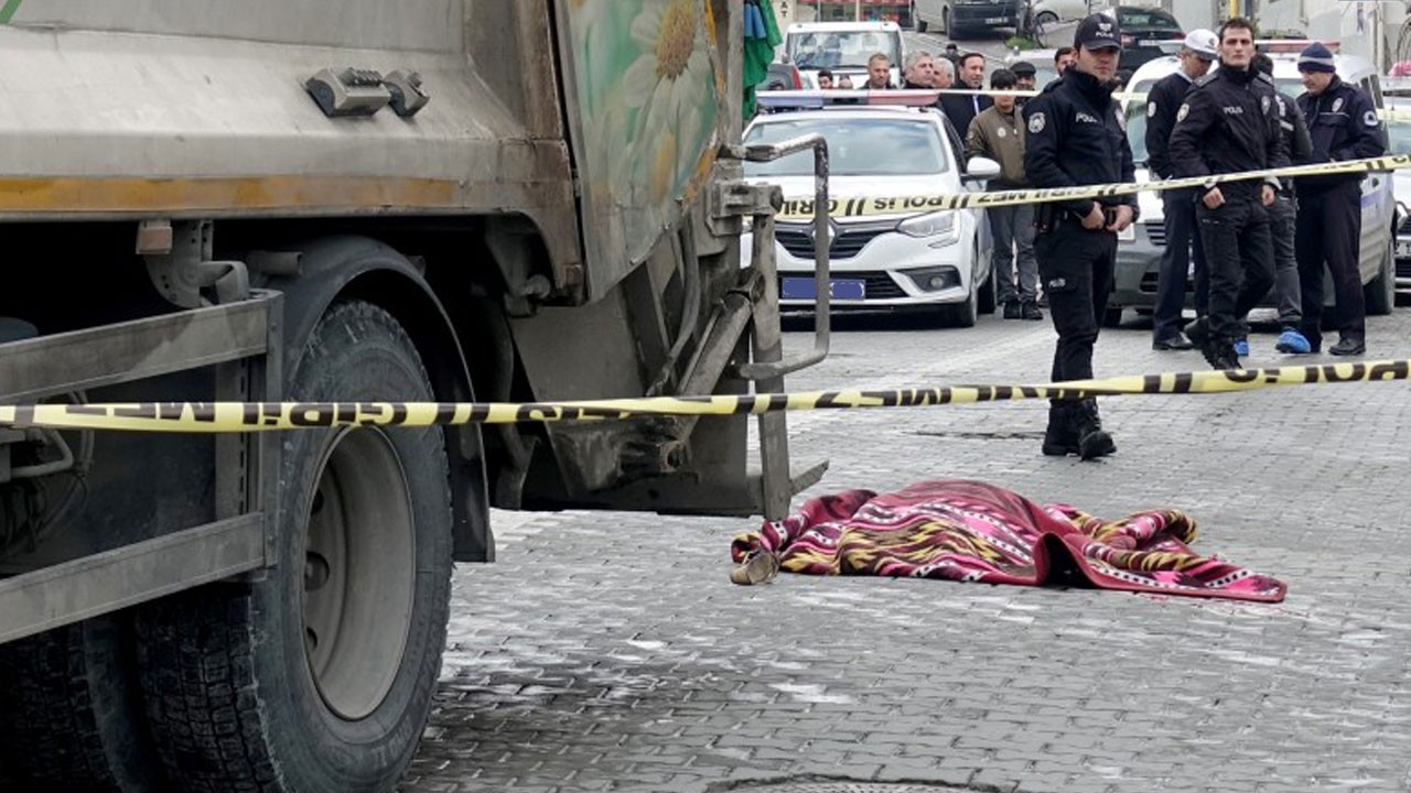 Ekmek almak için evden çıkmıştı! Çöp kamyonu ezdi