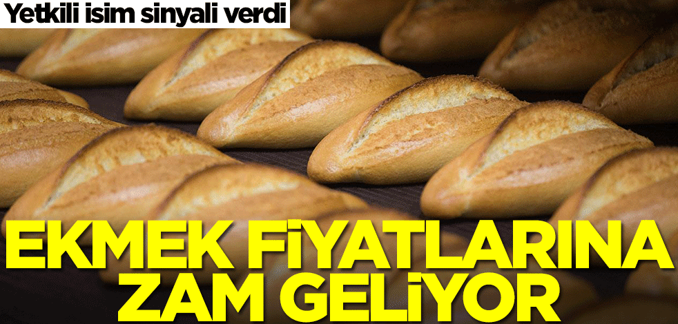 Ekmek fiyatlarına zam geliyor! Yetkili isim sinyali verdi