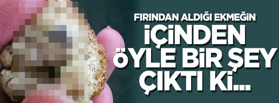 Ekmekten çıkan sivri demir ağzını kesti