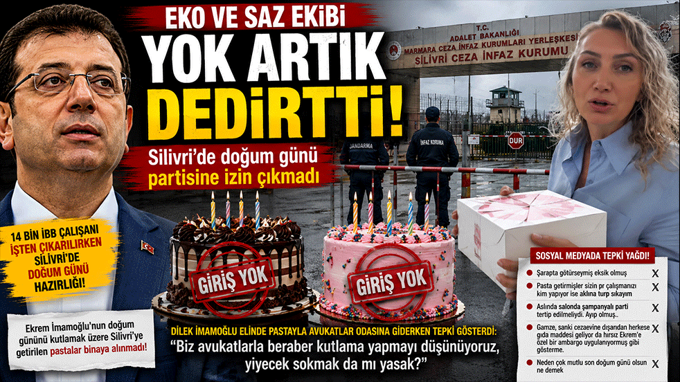 Eko ve saz ekibi yok artık dedirtti! Silivri'de doğum günü partisine izin çıkmadı