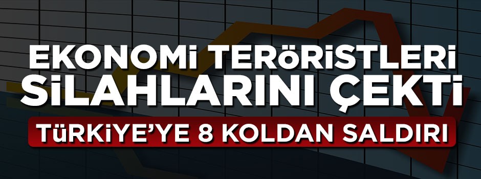 Ekonomi teröristleri silahlarını çekti, Türkiye'ye 8 koldan saldırı