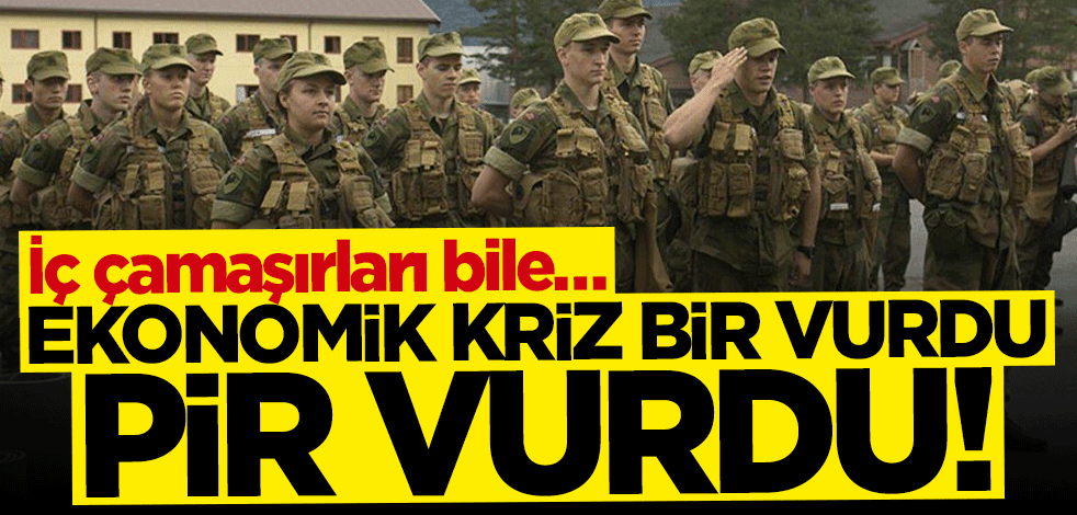 Ekonomik kriz bir vurdu pir vurdu: İç çamaşırları bile…