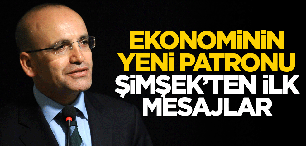 Ekonominin yeni patronu Mehmet Şimşek'ten ilk mesajlar