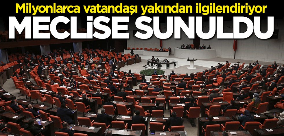 Ekonomiye ilişkin kanun teklifi TBMM'ye sunuldu