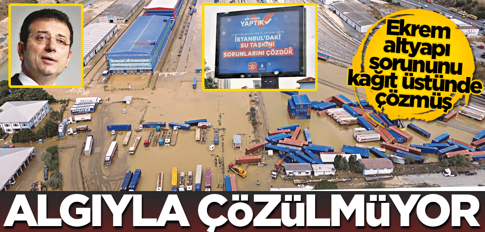 Ekrem altyapı sorununu kağıt üstünde çözmüş! Algıyla çözülmüyor