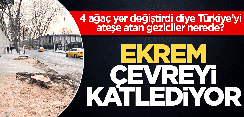 Ekrem çevreyi katlediyor