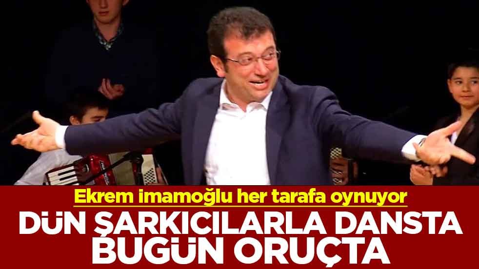 Ekrem İmamoğlu her tarafa oynuyor! Dün şarkıcılarla dansta bugün oruçta