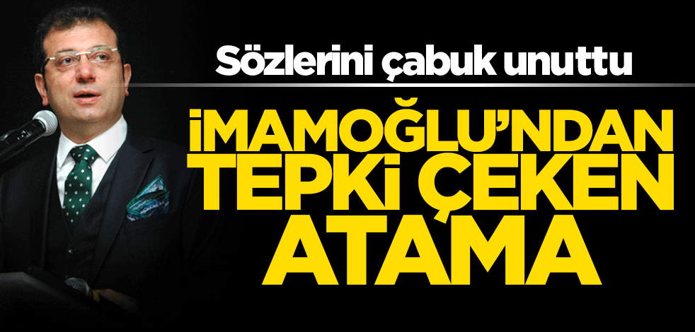 Ekrem İmamoğlu İBB'ye yine yandaşlarını atadı!