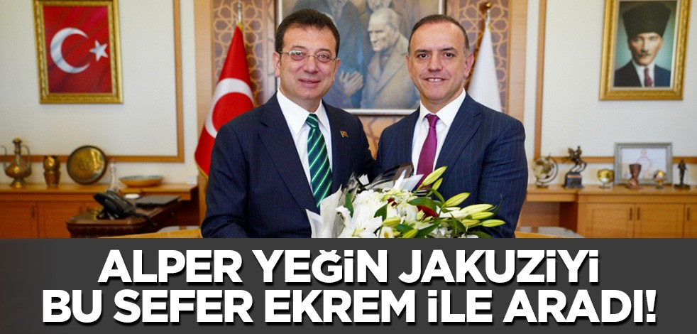 Ekrem İmamoğlu ile Alper Yeğin jakuziyi birlikte aradı! Yine bulamadılar...