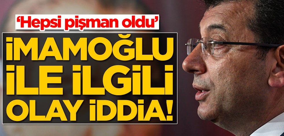 Ekrem İmamoğlu ile ilgili olay iddia!