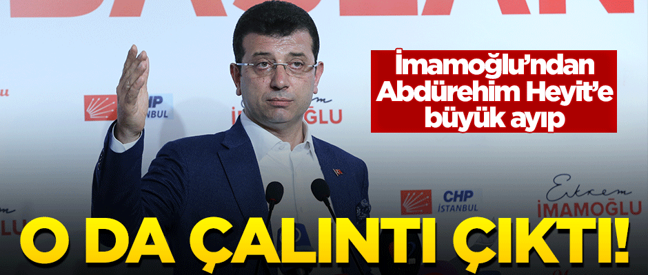 Ekrem İmamoğlu'nun seçim şarkısı çalıntı çıktı