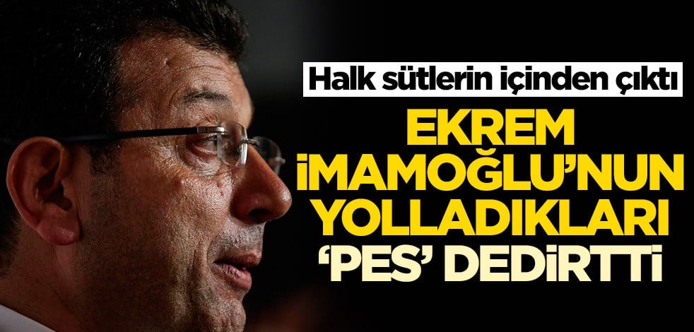 Ekrem İmamoğlu sütleri propaganda aracına çevirdi