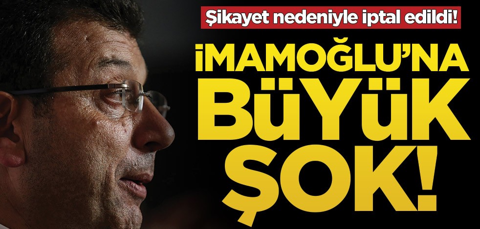 Ekrem İmamoğlu’na büyük şok! 2 ihale iptal edildi