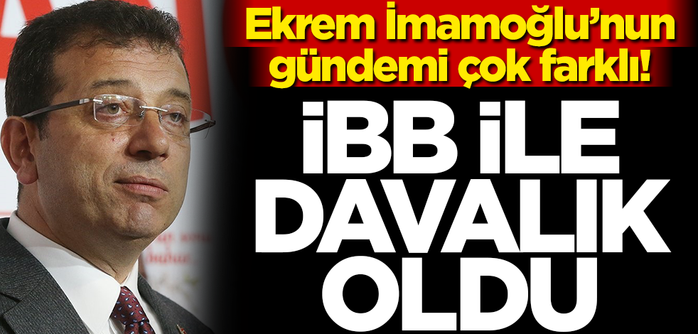 Ekrem İmamoğlu'nun gündemi çok farklı! İBB'ye 5 yeni dava açtı