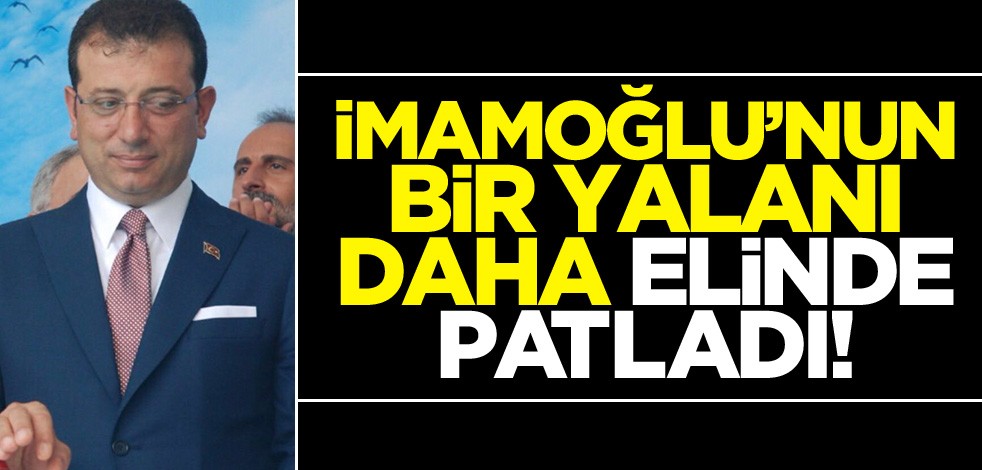 Ekrem İmamoğlu'nun TÜRGEV yalanı da elinde patladı
